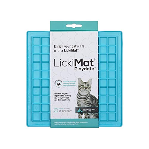 LICKIMAT Playdate Gato Turquesa