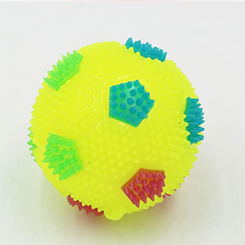LIEMOAS Bola de Juguete para Perros chirriante, Bola de Captura chirriante Que rebota Duradera, Utilizada para la Limpieza de Dientes y el Cuidado Dental, Bola Intermitente,