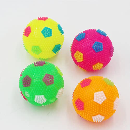 LIEMOAS Bola de Juguete para Perros chirriante, Bola de Captura chirriante Que rebota Duradera, Utilizada para la Limpieza de Dientes y el Cuidado Dental, Bola Intermitente,