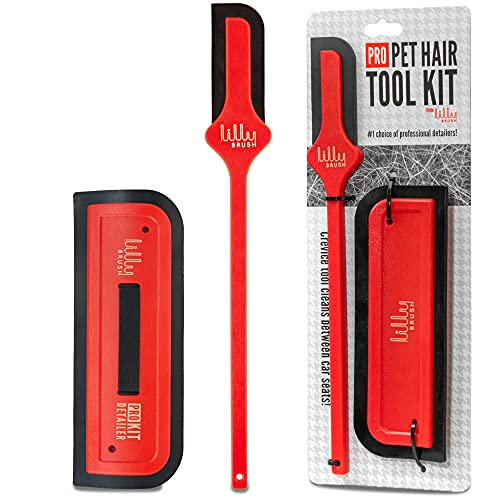 Lilly Brush Pro Pet Hair Tool Kit (para pelo de perro y gato incrustado en coches, alfombras, árboles de gatos y telas)