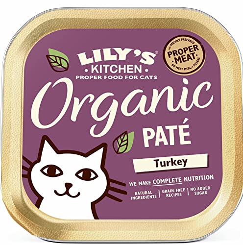 Lily's Kitchen Adult Organic Turkey Dinner Complete Wet Cat Food (19 x 85 g)