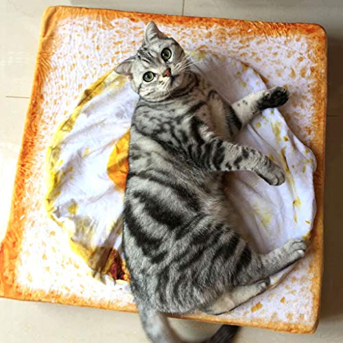 Linda manta para mascotas,colcha con forma de huevo frito animal,cama de gatito, colchoneta para dormir,suministros para mascotas encantadores para gatos, gatitos,conejo,cama para perros pequeños