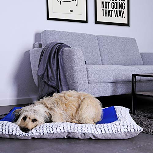 lionto Esterilla de enfriamiento para mascotas alfombra refrescante talla (M) 90x50 cm