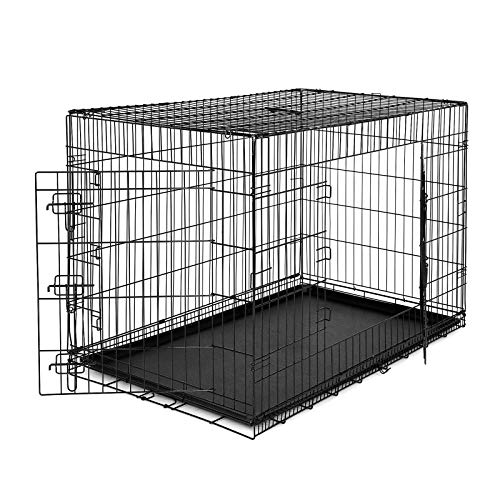 lionto Jaula transporte plegable para perros caja de transporte (XXL) 106x71x77 cm
