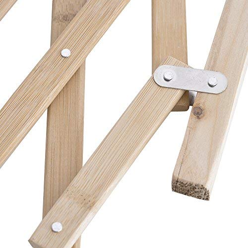 Litthing Barrera de Seguridad para Mascotas de Perros Pequeños Barrera Extensible Doméstica de Madera (82 * 110 cm)