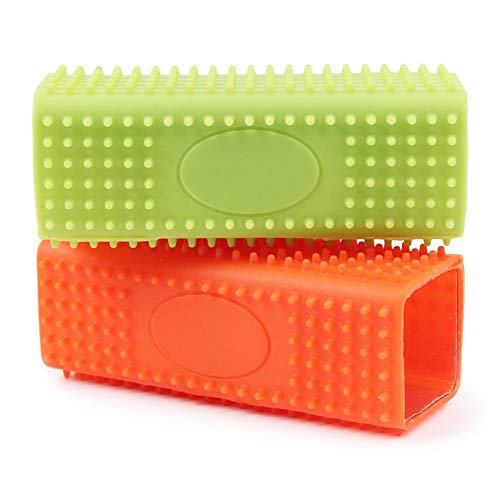 Liyue-comb Silicona Pet Sticky Hair Roller Cleaning Cat Dog To Brush Columna Hueca Pet Hair Removal Peine Masaje Belleza Fácil de Usar Pet Supplies (Color : Green)