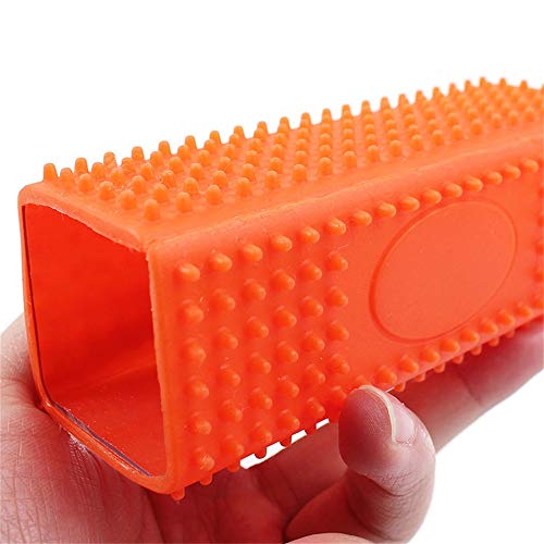 Liyue-comb Silicona Pet Sticky Hair Roller Cleaning Cat Dog To Brush Columna Hueca Pet Hair Removal Peine Masaje Belleza Fácil de Usar Pet Supplies (Color : Green)