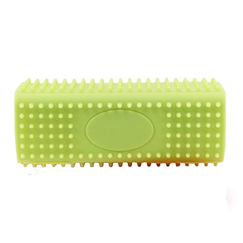 Liyue-comb Silicona Pet Sticky Hair Roller Cleaning Cat Dog To Brush Columna Hueca Pet Hair Removal Peine Masaje Belleza Fácil de Usar Pet Supplies (Color : Green)