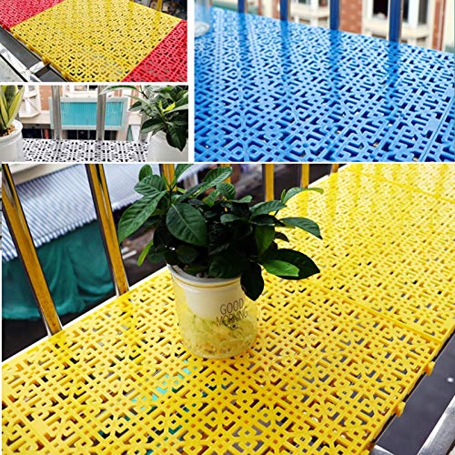 LJIANW Red Decorativa Enclavamiento Azulejos De Piso, Antepecho Almohadilla Red Antirrobo Casa Balcón PÁGINAS Protección contra Caídas El Plastico Sábana, Colores De Bricolaje