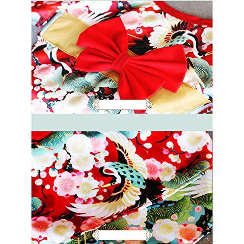LKJYBG Disfraces para mascotas Kimono Disfraces para perros Cachorro Gato Traje de dibujos animados Japonés Kimono para Gatos Perros Cachorros Mascotas Regalos Fiesta Verde Kimono 4#
