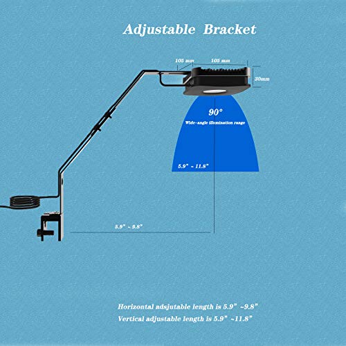 Lominie - Luz LED para acuario, 4 canales WiFi y RF, control remoto regulable, 30 W, luz para pecera Pixie 30 con soporte para peces de agua salada y tanque de coral de arrecife (P30, agua salada)