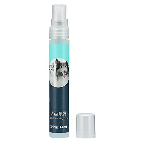 Longzhuo Spray Dental para Mascotas, Spray refrescante Dental para Mascotas, removedor de Mal Aliento para Gatos y Perros, Spray Desodorante, Limpieza de Dientes