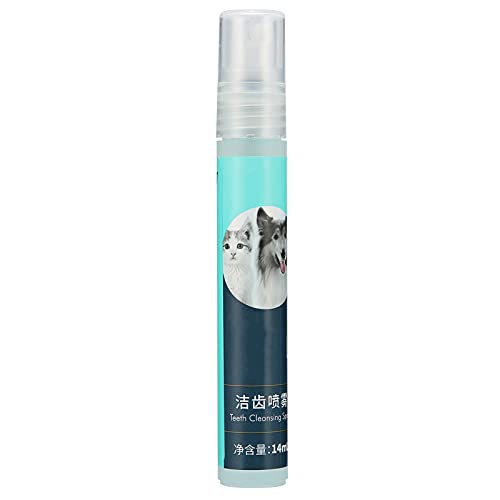 Longzhuo Spray Dental para Mascotas, Spray refrescante Dental para Mascotas, removedor de Mal Aliento para Gatos y Perros, Spray Desodorante, Limpieza de Dientes