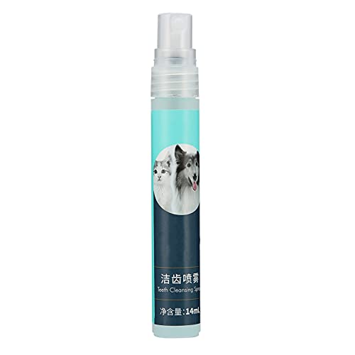 Longzhuo Spray Dental para Mascotas, Spray refrescante Dental para Mascotas, removedor de Mal Aliento para Gatos y Perros, Spray Desodorante, Limpieza de Dientes