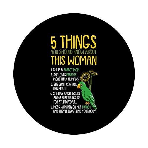 Loro Mamá Divertido Pájaro Mascota Animal Mamá Madre PopSockets PopGrip: Agarre intercambiable para Teléfonos y Tabletas