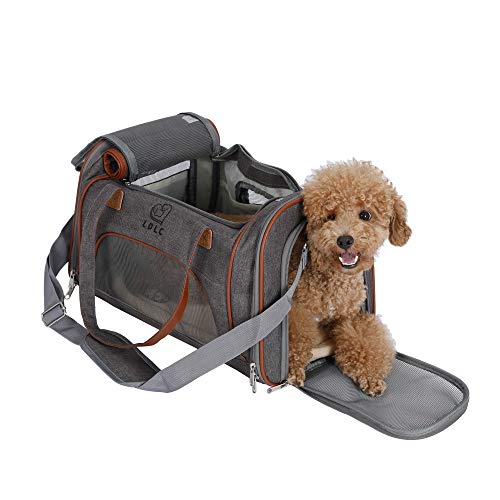 Louvra Capazo del Perro Portador del Perro Bolsa del Perro para Viaje que Se Permite para Aerolínea, hasta 6kg