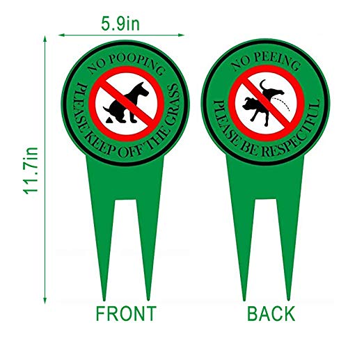 LQKYWNA 1 Piezas Señal de prohibición de Perro Señales sin Suciedad Señaletica de Advertencia Cartel de Aluminio para El Jardín Interior Uso，20 * 35cm