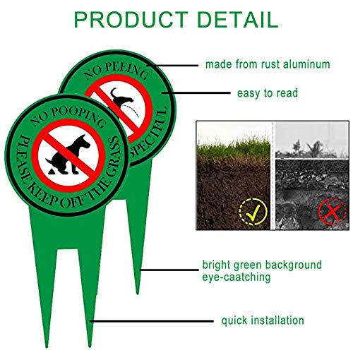 LQKYWNA 1 Piezas Señal de prohibición de Perro Señales sin Suciedad Señaletica de Advertencia Cartel de Aluminio para El Jardín Interior Uso，20 * 35cm