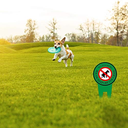 LQKYWNA 1 Piezas Señal de prohibición de Perro Señales sin Suciedad Señaletica de Advertencia Cartel de Aluminio para El Jardín Interior Uso，20 * 35cm