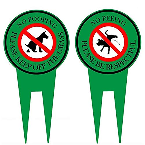 LQKYWNA 1 Piezas Señal de prohibición de Perro Señales sin Suciedad Señaletica de Advertencia Cartel de Aluminio para El Jardín Interior Uso，20 * 35cm