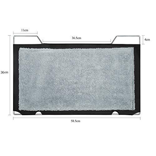 L.S Hamaca Gato Ventana Camas Gatos hasta 25KG Estructura Metálica Estable Esteras Blandas Cama (Gatos Doble, Gris) (Gato Cara)