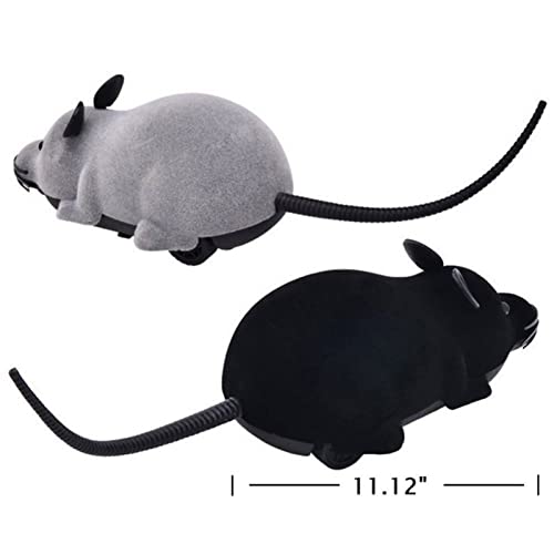 LTLWSH Juguetes para Gatos, Juguete Ratón de Control Remoto, Juguete teledirigido eléctrico del Gato de la Rata para el niño al Mejor Regalo del Gato Divertido,Marrón