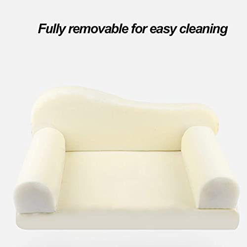 L.TSA Cama de Lujo para Mascotas, Gatos, Perros, Fiebre espontánea, cálido, abrazador, Perrera, Suave, Cachorro, sofá, Gato, cojín, Cama (Color: Verde)