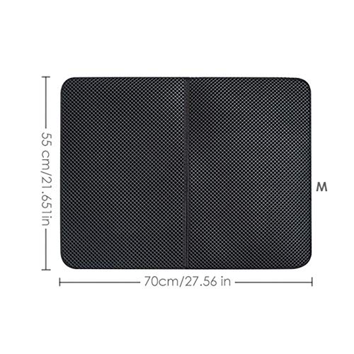 Luckxing Alfombrilla para Arena para Gatos de Nido de Abeja - Alfombrilla para Caja de Arena para Gatitos, Alfombrilla para atrapar Arena para Gatos de 2 Capas, Alfombrilla para Caja de Arena para