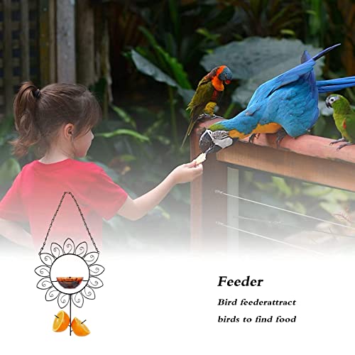 LUHAMEG Comedero para Pájaros,Comedero Pajaros Silvestres,Comedero De Pajaros Exterior,Comedero Colgante para Pájaros,Pajarera para Colgar para Decoración De Patio De Jardín Al Aire Libre,A-22in/55cm