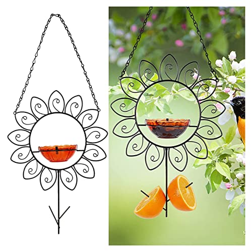 LUHAMEG Comedero para Pájaros,Comedero Pajaros Silvestres,Comedero De Pajaros Exterior,Comedero Colgante para Pájaros,Pajarera para Colgar para Decoración De Patio De Jardín Al Aire Libre,A-22in/55cm