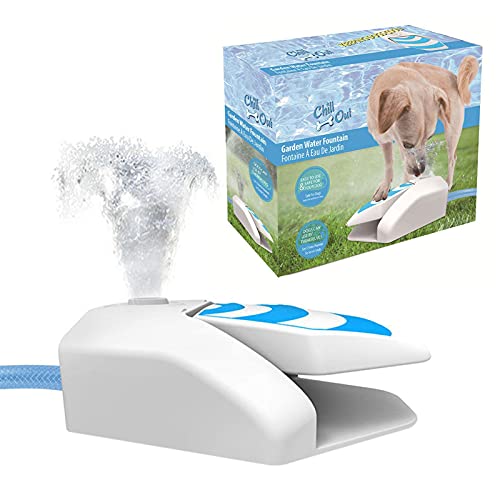 luminiu Dispensador de agua para gatos y perros, fuente de agua para jardín de perros, bebidas automáticas, sin electricidad, para perros que beben, juguete de descompresión para perros