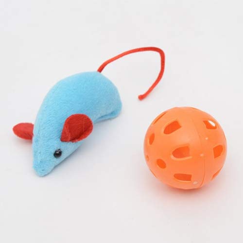 Luoshan Funny Cat Toy Mouse Hole Stick con Campanas agarrando el ratón Interactivo Hunt Cat Toys