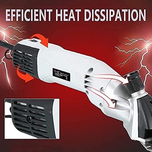 LXNQG 900W Cajeras de Caballos 6 Engranajes Velocidad eléctrica Shears Shears Máquina Clipper Cizalla de Cultivos Cutter Lana Tijera Corte Máquina, 9 Dientes / 13thoth Cuchilla Curvada