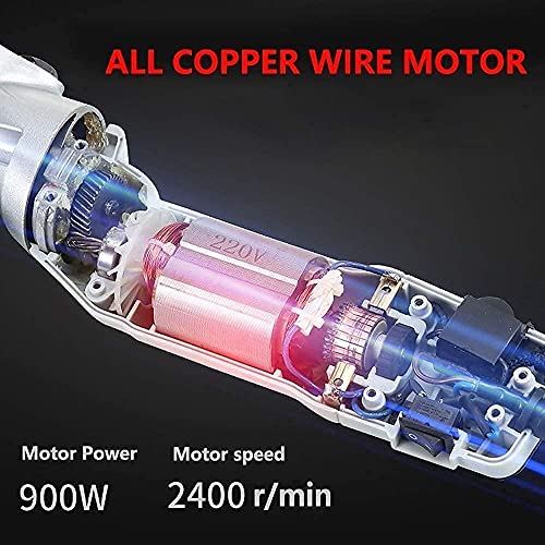 LXNQG 900W Cajeras de Caballos 6 Engranajes Velocidad eléctrica Shears Shears Máquina Clipper Cizalla de Cultivos Cutter Lana Tijera Corte Máquina, 9 Dientes / 13thoth Cuchilla Curvada