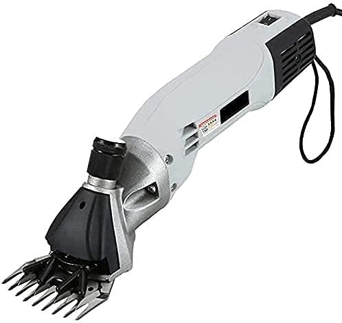 LXNQG 900W Cajeras de Caballos 6 Engranajes Velocidad eléctrica Shears Shears Máquina Clipper Cizalla de Cultivos Cutter Lana Tijera Corte Máquina, 9 Dientes / 13thoth Cuchilla Curvada