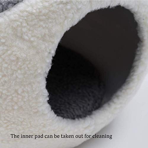 LYP Camas para Gatos Camas De Perro Cama del Animal Doméstico Cama del Gato Creativo Puffer Cat House Saco De Dormir Linda De La Manera del Cojín De Dormir Caliente (Color : A)