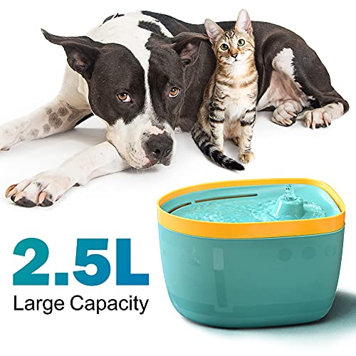 LZDMY Bebedero Automático para Perros y Gatos, Dispensador Automático de Agua para Mascotas, Fuente para Perros y Gatos