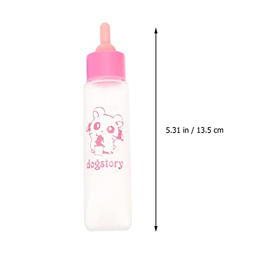 M I A 2 juegos de botella de alimentación para mascotas Kig para mascotas puede exprimir kit de alimentación líquida con cepillos de limpieza de botellas para gato gatito