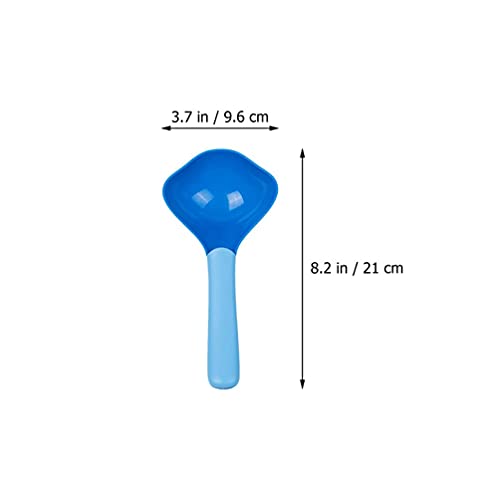 M I A 5pcs Pet Cat Food Scoop pala alimentador de gatitos cuchara de plástico para mascotas herramienta de alimentación de mascotas harina de hielo Pala para siamés Calico Maine Coon y gatos