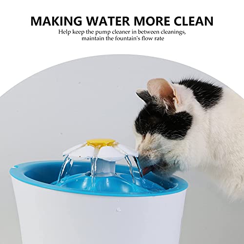 M I A 6 filtros de repuesto para fuente de agua de gato, filtros de carbón activado redondos para dispensador automático de agua para perros