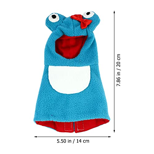 M I A Disfraz de loro, para pañales, para pájaros, ropa de animales pequeños, para periquito, cumpleaños, Navidad, fiesta, para mascotas, cosplay, foto de color azul cielo S (talla L: