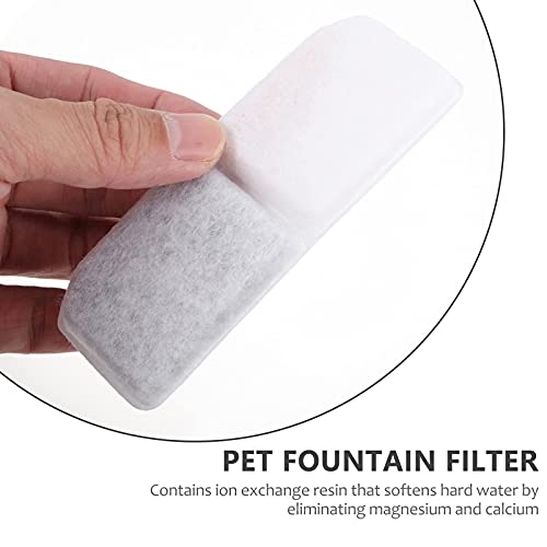 M I A Filtro de repuesto para fuente de agua para mascotas, 10 unidades, carbón activado, para dispensador automático de agua para mascotas, para gatos y perros