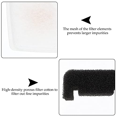 M I A Filtros de repuesto para fuente de agua para gatos, fuente de agua, filtros de carbón activado, reemplazo para mantener el agua
