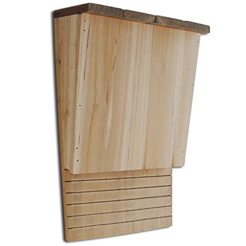 Madera Maciza Casas para murciélagos 4 Unidades de Madera 22x12x34 cmCasa y jardín Decoración Jaulas para pájaros y Animales Refugios para murciélagos