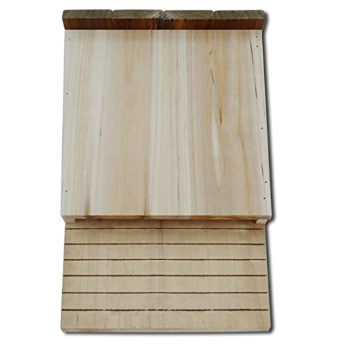 Madera Maciza Casas para murciélagos 4 Unidades de Madera 22x12x34 cmCasa y jardín Decoración Jaulas para pájaros y Animales Refugios para murciélagos