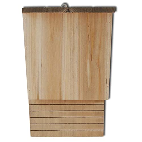 Madera Maciza Casas para murciélagos 4 Unidades de Madera 22x12x34 cmCasa y jardín Decoración Jaulas para pájaros y Animales Refugios para murciélagos