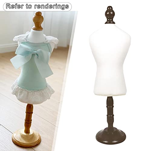 MagiDeal Estante de exhibición de maniquí con Forma de Vestido de Perro a la Moda para decoración de Suministros para Mascotas - marrón
