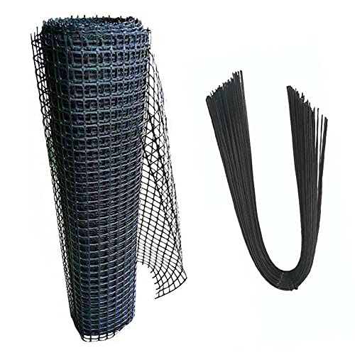 Malla De Alambre De Plástico, Proteccion Control Neto para Balcón Ventana Patio Evitar Niño Gatos Plantas Cayendo, Ventilación De Aire Valla De Aislamiento (Color : Black, Size : 1.2mx50m)