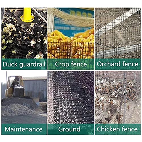 Malla De Alambre De Plástico, Proteccion Control Neto para Balcón Ventana Patio Evitar Niño Gatos Plantas Cayendo, Ventilación De Aire Valla De Aislamiento (Color : Black, Size : 1.2mx50m)