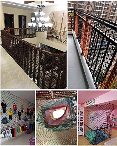 malla Nylon Cuerda Negra, Escaleras de seguridad Net Cat Net, Escaleras infantiles Anti-Fall Net, Balcony Red de protección, Red de seguridad de escalada, Neto de la cerca de jardín, Ropa de ropa de c